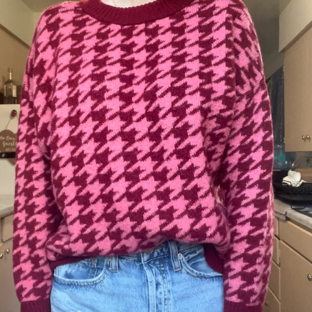 AVA AND VIV PATTERN OVERSIZED SWEATER 💓🧸